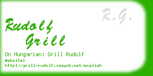 rudolf grill business card